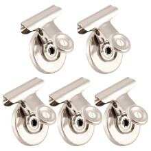 5pcs Refrigerator Magnetic Clips, Note Holders, Magnetic Grips, Home Office, Metal