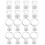 16-piece balloon weight set compatible with helium balloons, plastic set 1