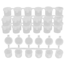 5 strips, 30 lege verfstripverpakkingen, 10 ml/0,35 oz mini-verfstrips in transparant plastic