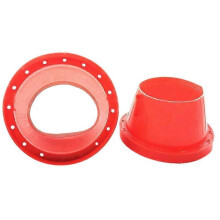 Set van 2 waterdichte siliconen luidsprekerhoezen voor universele 6,5 inch autoluidsprekers, bieden geluids- en warmte-isolatie.