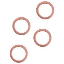 20 stuks koperen afdichtingsringen, afstandhouders en doorvoertules van 10 mm x 14 mm x 1 mm.