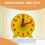 4-inch Student Learning Clock Time Model Teacher Gear Clock 12/24-Hour School Learning Tool 5