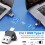 2-in-1 USB Type-C presentation remote, rechargeable wireless presentation remote, compatible with PowerPoi 5
