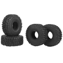 Pneus Rubber Rocks para RC Crawler, padrão de piso agressivo com inserções de espuma, forte aderência em todos os terrenos, borracha de alta