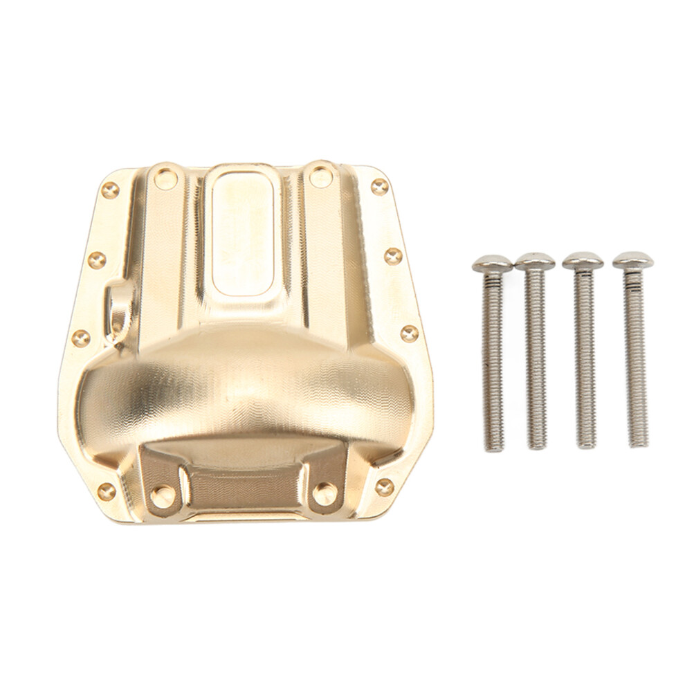 Heavy Duty Brass Diff Cover For Trx4 Rc Crawler Car, Better Protect Differential Adds Weight To Axle With Cnc Machined Precision And Corrosion Resista 9093122764418
