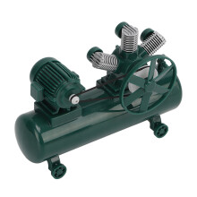 A107 Mini-Luftkompressor aufblasbare Pumpe für WPL RC-Auto, Grün, 133x95x45mm