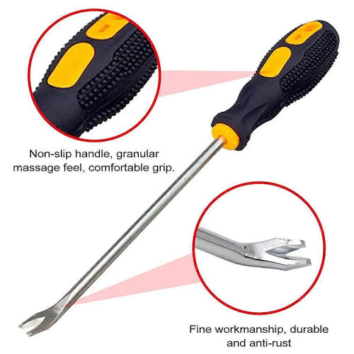 2-pack nail puller 3mm U-tip screwdriver nail rivet tack lifter puller staple remover tool 1