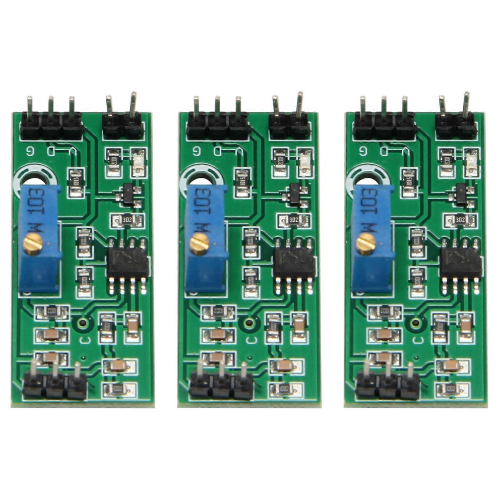 3Pcs Lm393 3.5-24V Voltage Comparator Module With Led Indicator High-Level Output Analog Comparator 8405243360768