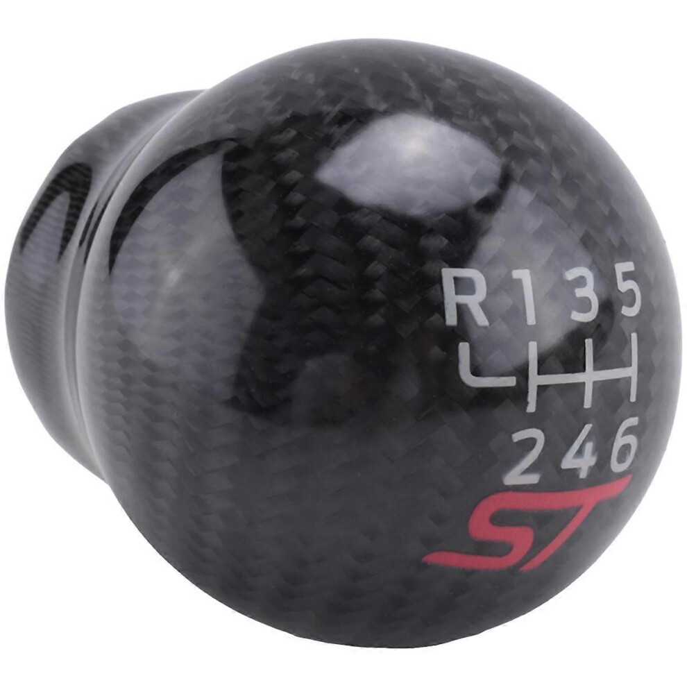 6-Speed Car Racing St Carbon Fiber Shift Knob Compatible With Compatible Withd Focus St Rs Fiesta St 8215822867621