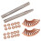 20 rivetti e chiodi in rame (14 mm e 19 mm) con 2 utensili per rivettare cinture, borse e collane 1