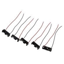 5 pieces 4.3" wire leads, black battery storage slot holder, 1 x 12V 23A/27A