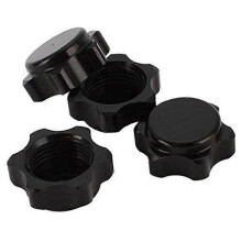 Tapacubos de aluminio, guardapolvos y tuercas hexagonales de 17 mm para coches RC a escala 1/8.