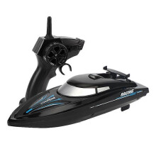 Barca telecomandata ad alta velocità (10 km/h) con doppio motore da 2,4 GHz per piscine e laghi