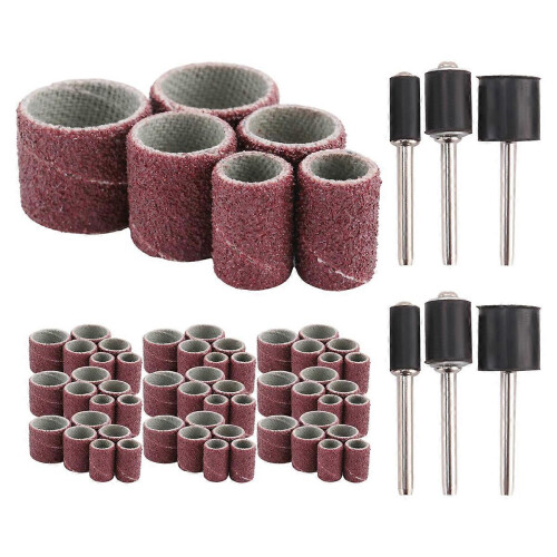 66-piece D-sander set with 60 sanding belts and 6 D-mandrels 1
