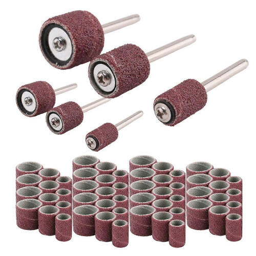 66-piece D-sander set with 60 sanding belts and 6 D-mandrels 2