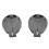10 black round button cell holders compatible with CR2032 2016 2025 5