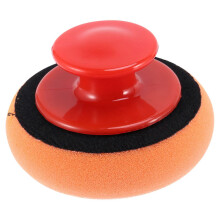 6-piece set of car wax polishing pads, sponge cleaning foam kit, microfiber swab pads with handle
