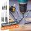 Set of 9 punches: round punches, roller pins, punching tool, roller pin toolbox. 4
