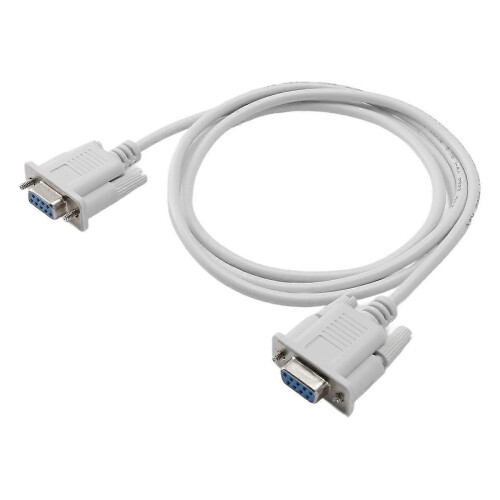1pc 5ft F/F Serial RS232 Null Modem Cable Female to Female DB9 FTA Cross Connection 9 Pin Data COM 2