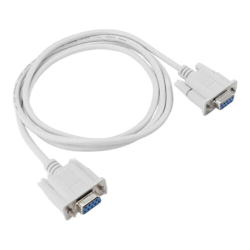 1pc 5ft F/F Serial RS232 Null Modem Cable Female to Female DB9 FTA Cross Connection 9 Pin Data COM 1