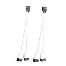 2 Stück Computer-Mainboard-USB-2.0-9-Pin-zu-Doppel-9-Pin- Verlängerungskabel Y-Splitter Audio HD Verlängerung