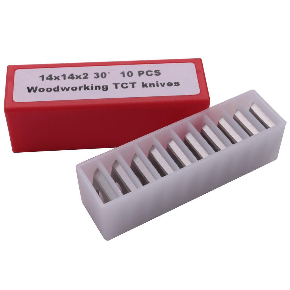 10Pcs Wood Turning Carbide Insert Milling 30 Degree Lathe Chisel Replacement Blade 14X14x2mm 8090866121386