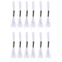 12 white anchor cross needle cotton embroidery threads spools sewing craft