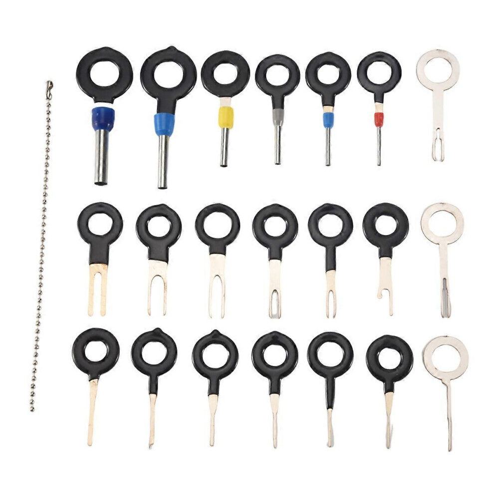 21-Piece Terminal Removal Key Tool Set Compatible With Cars, Car Electrical Cable Crimp Connector Pin Extractor 8081513999236