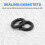 50 black nitrile rubber O-ring seals (discs) 5
