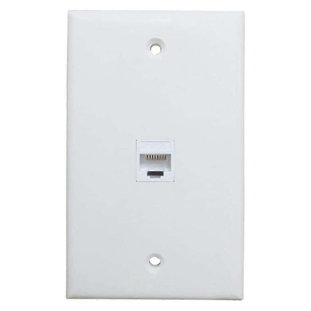 1 Port Ethernet Wall Plate, Keystone Jack Wall Plate With Rj45 Keystone Dual Female Inline Coupler 8670784559654