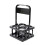 Foldable plastic cup holder with 4 holes, reusable and equipped with a handle, portable. 1