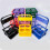 Foldable plastic cup holder with 4 holes, reusable and equipped with a handle, portable. 3