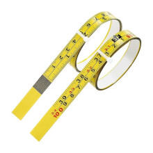 2 Packs of steel self-adhesive measuring tape, right-to-left reading, imperial and metric ruler tape