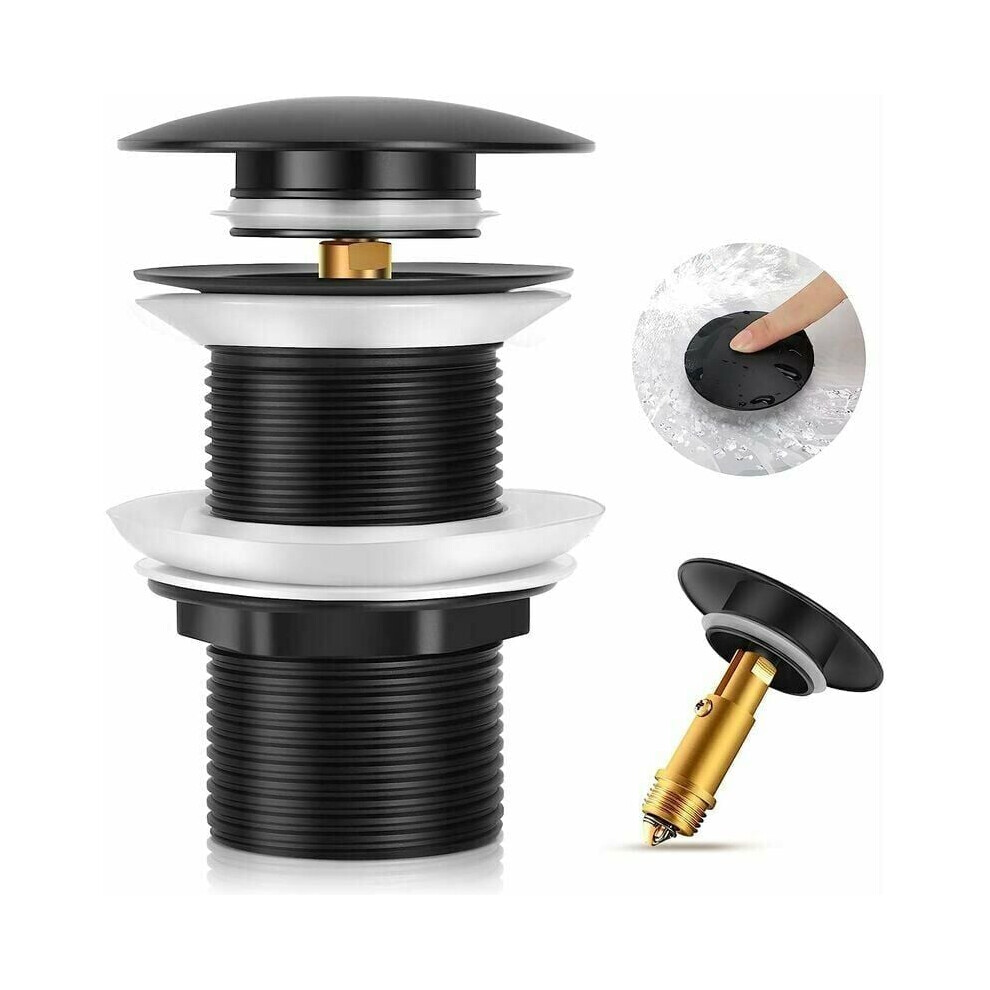 Freestanding Bathtub Drain, Pop-Up Drain Stopper Non-Cracking Copper Stainless Steel Spring, Anti-Leak Rubber Gasket Durable Brass Material For 9405630619140