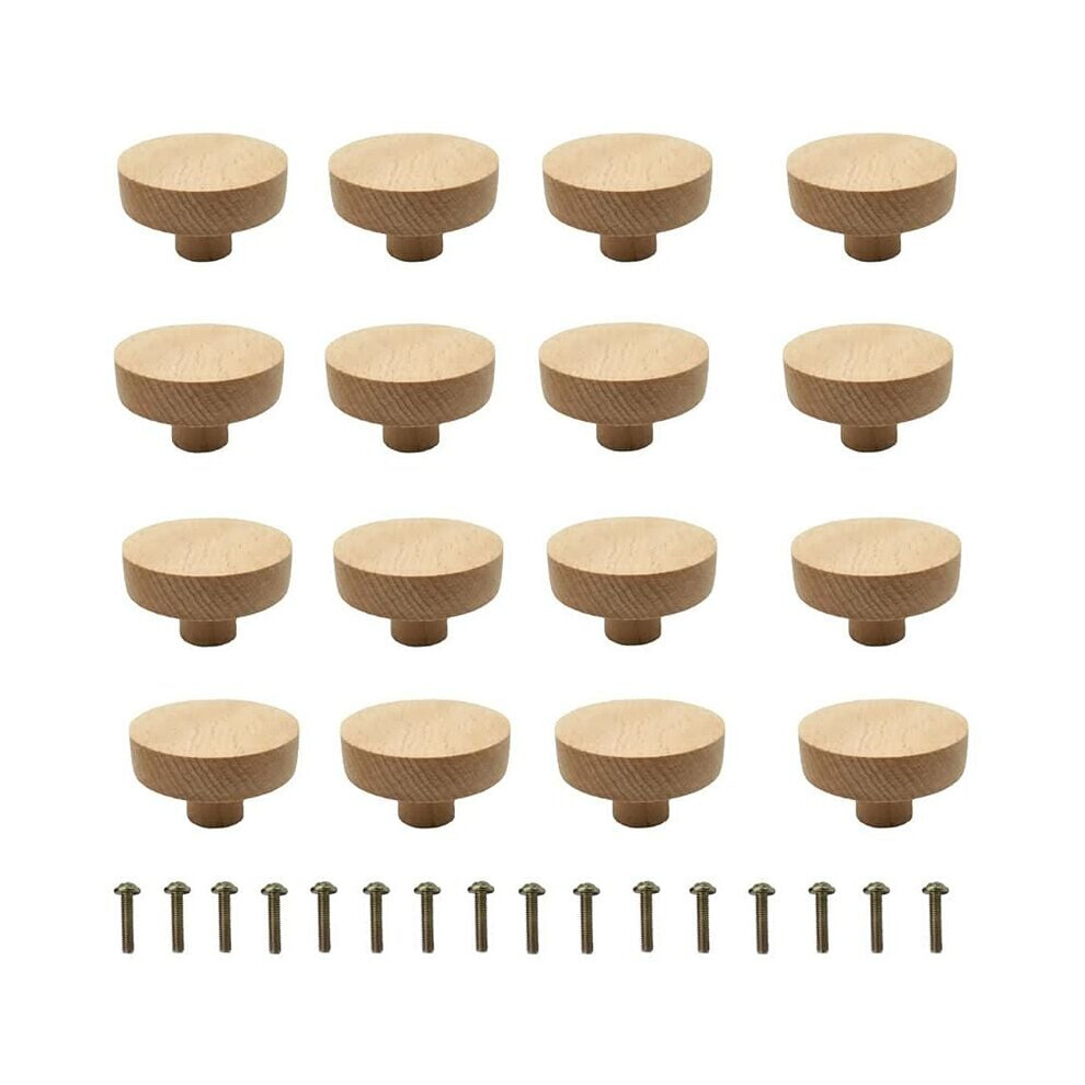 Cabinet Knob, Durable Beech Wood For Kitchen Cabinets Furniture, Intricately Crafted For Drawer Knobs Pulls, Modern Round Design, Satisfaction 9405630321265