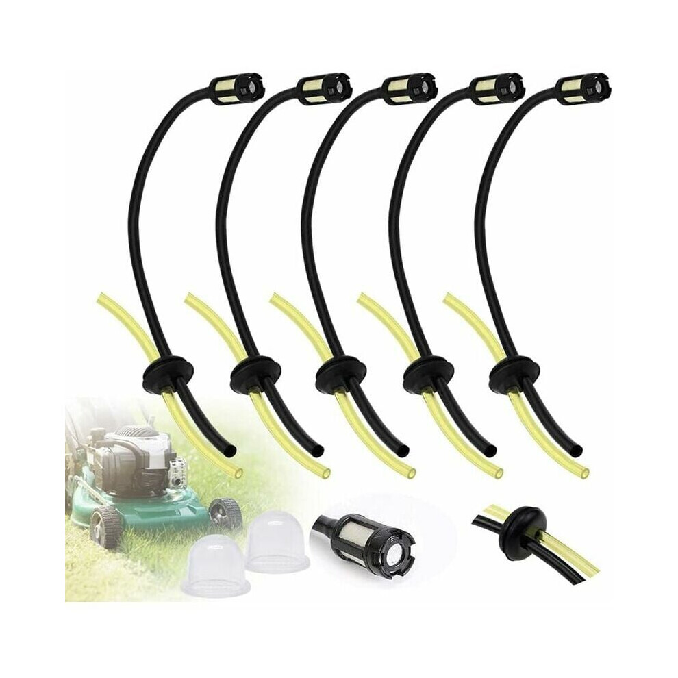 Fuel Line Grommet With Primer Bulb, Inner Diameter 3.5Mm Outer Diameter 5.5Mm Flexible Durable Latex Tube, Ensures Continuous Oil Supply For Power 9173940276031