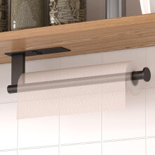 Edelstahl-Papierhandtuchhalter für die Unterbaumontage, modernes Design mit selbstklebender Wandhalterung für einfache Installation, vielseitige