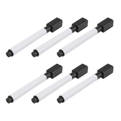 100 black whiteboard markers with rubber cap, fine tip, dry-erase 1