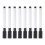 100 black whiteboard markers with rubber cap, fine tip, dry-erase 3