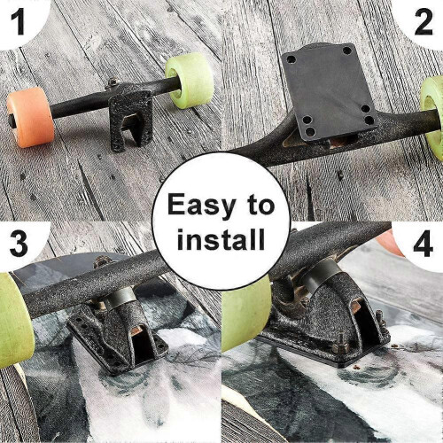 Πακέτο 10 τεμαχίων με ανυψωτικά skateboard 3 χιλ., αμορτισέρ longboard, μαλακά μαξιλαράκια. 1