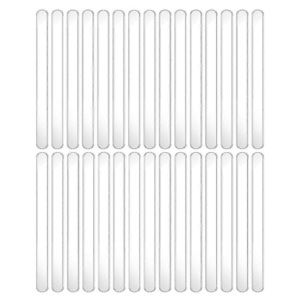 30 pieces of ice cream sticks, 4.5 inch acrylic cake sticks, reusable plastic ice cream sticks