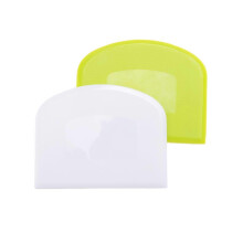 Raschietto per impasto/raschietto per ciotola in 2 parti, tagliapasta in plastica per alimenti, raschietto in plastica flessibile, Praktika