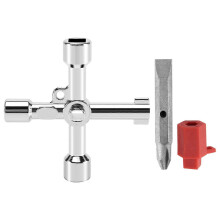 4-in-1 Meter Box Key, Gas Key, Meter Key, Multifunctional Service Key compatible with Electrical Cabinet, Cabinet O