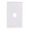 Επίτοιχη πλάκα Ethernet Cat6 4x, 1 θύρα RJ45 θηλυκό σε θηλυκό, σύνδεσμος τοίχου Keystone P 2