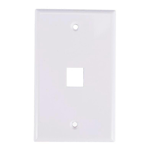 Επίτοιχη πλάκα Ethernet Cat6 4x, 1 θύρα RJ45 θηλυκό σε θηλυκό, σύνδεσμος τοίχου Keystone P 1