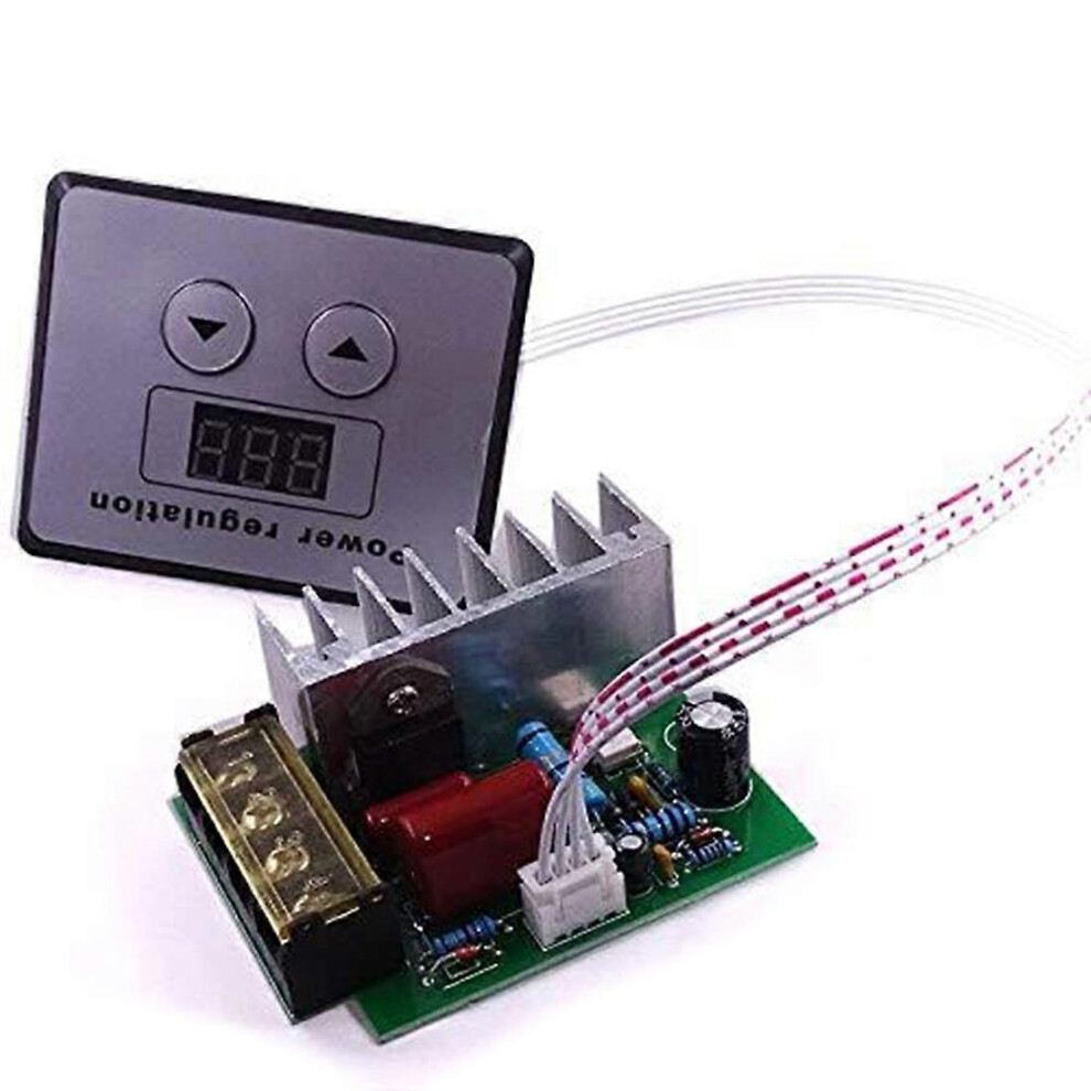 4000W 220V Ac Scr Voltage Regulator Dimmer Electric Motor Speed Temperature Controller + Digital Measuring Device 8852538479221