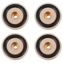 4-piece set of turntable isolation feet, aluminum speaker spikes, stand cones, base mat compatible with audio sound