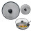 Protector contra salpicaduras de cocina de 3 piezas para sartenes, protector contra salpicaduras de grasa y protector de malla para aceite. 5