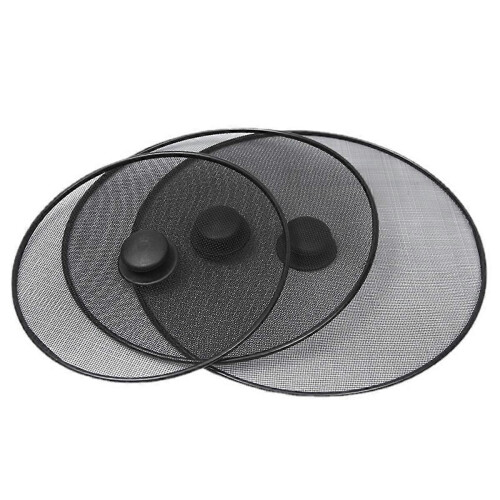 Protector contra salpicaduras de cocina de 3 piezas para sartenes, protector contra salpicaduras de grasa y protector de malla para aceite. 2
