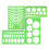 Plastic ruler templates: circle, oval, circle radius drawing templates for office and school 1
